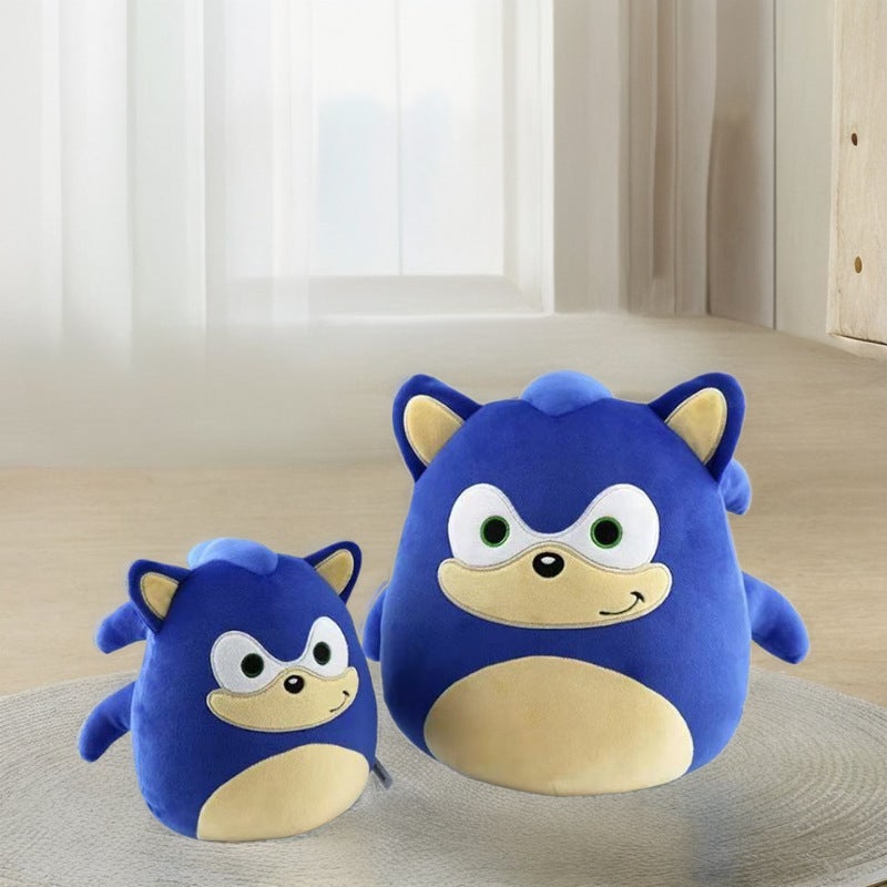 Round Spiky Sonic Plush Toy - Super Sonic Non-fall Pillow - Image 3