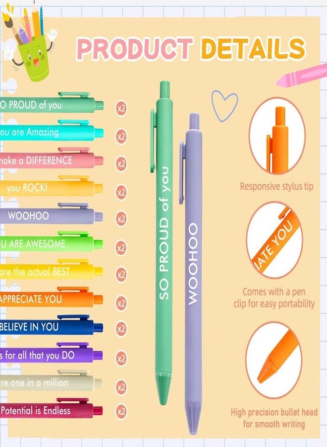 BHHQHH 24 Sets Employee Appreciation Gifts Funny Motivational Sticky Note Pads with Sayings Pens to Do List Funny Notepads Inspirational Post Notes Gifts for Coworker Nurse Teacher Office Supplies - Image 3