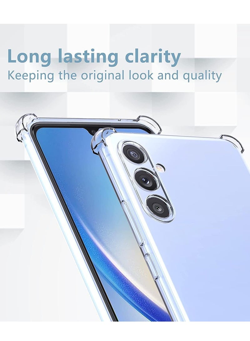 BORTONY Samsung Galaxy A25 Case Crystal Clear Flexible Cover for Galaxy A25 Slim Thin Non-Yellowing Soft TPU Bumper Protective Phone Case Cover for Samsung Galaxy A25 5G 6.5 inch - Image 3