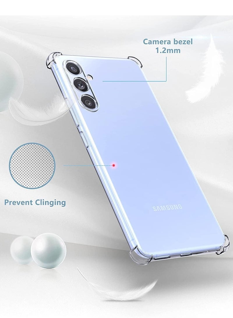 BORTONY Samsung Galaxy A25 Case Crystal Clear Flexible Cover for Galaxy A25 Slim Thin Non-Yellowing Soft TPU Bumper Protective Phone Case Cover for Samsung Galaxy A25 5G 6.5 inch - Image 5