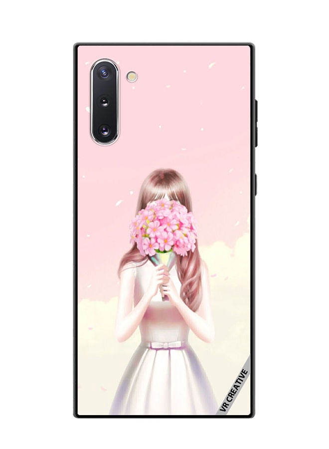 VR CREATIVE غطاء واقي لهاتف سامسونج جالاكسي نوت10 5G بتصميم زهور بلش متعدد الألوان - Image 1