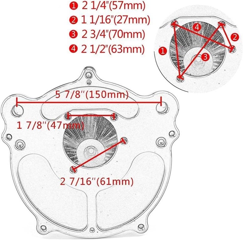 DEMULAX Motorcycle Air Filter for Harley Models - Image 2