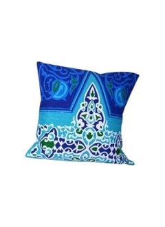 Khayamiya Pillowcase, Size 45×45 cm - Blue - pzsku/Z0C440730E7524874FAADZ/45/_/1738594409/df370904-09cc-45d1-ab32-90210f2ff221