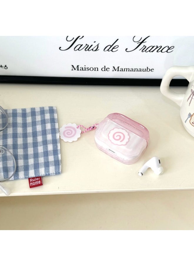 Generic - Japanese Food Fish Plate Airpods 4/3 Protective Cover Pro2 Wireless Bluetooth 1/2 Generation Earphone Case Pendant-Color:Fish Plate + Pendant-Applicable Models:AirPods 4 - Image 1