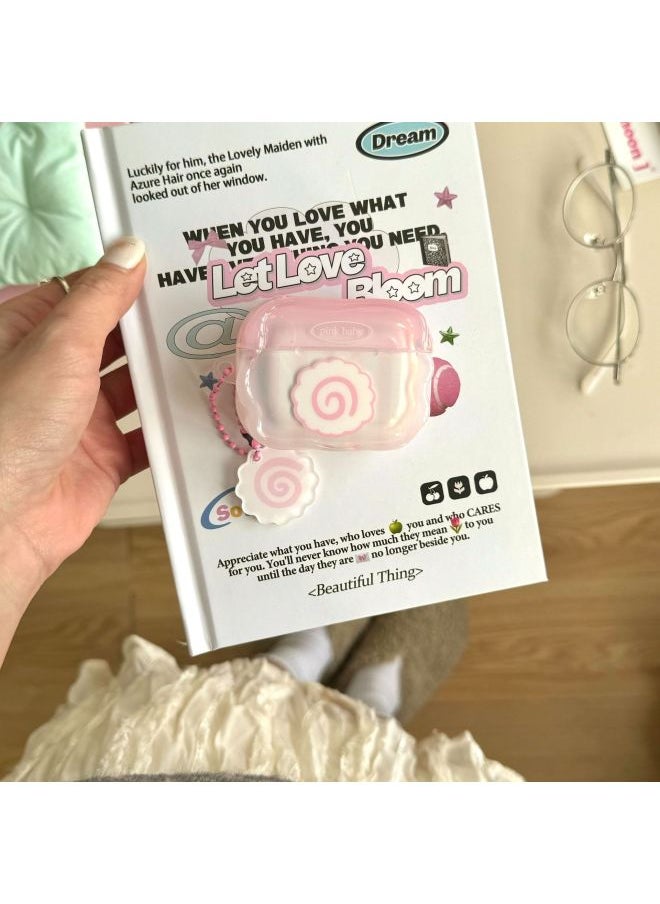 Generic - Japanese Food Fish Plate Airpods 4/3 Protective Cover Pro2 Wireless Bluetooth 1/2 Generation Earphone Case Pendant-Color:Fish Plate + Pendant-Applicable Models:AirPods 4 - Image 1