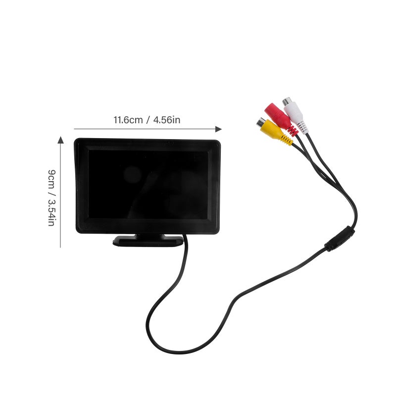 4.3 Inch Rear View Monitor with Dual AV Input for Enhanced Driving Safety - Image 2