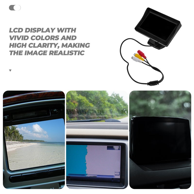 4.3 Inch Rear View Monitor with Dual AV Input for Enhanced Driving Safety - Image 4