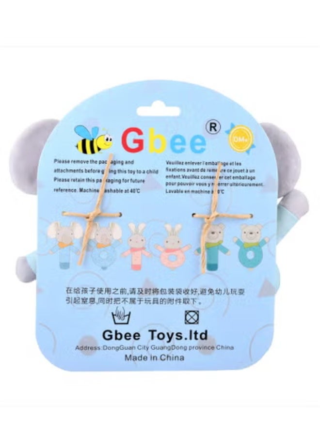 Gbee Top-Quality Material Organic Cotton Rattles Toy Set For Kids Hand Bell Infant Educational Mobiles Toys - Image 5