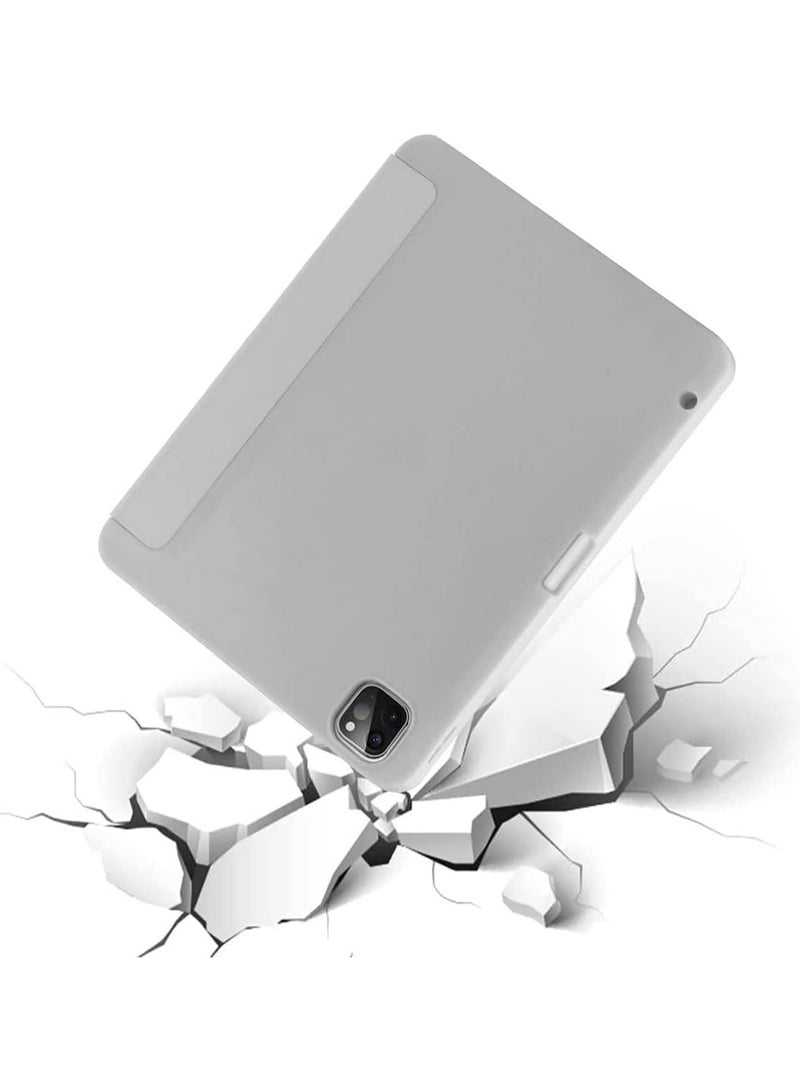 Case for iPad Pro 11 Inch 2021(3rd Gen)/2020(2nd Gen) with Pencil Holder [Support iPad 2nd Pencil Charging/Pair] Slim Trifold Stand, Smart Protective Case Cover - Image 2