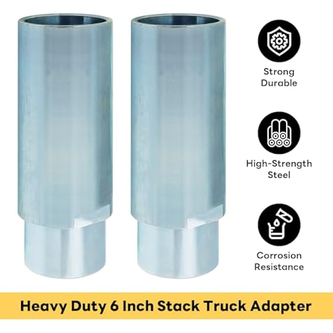 rayihni Two 6" Stack Adapters Fit for 2 Post Car Lift with 60mm ID. Mounting Hole, Compatible with Challenger Two Post Automotive Lifts - Image 3