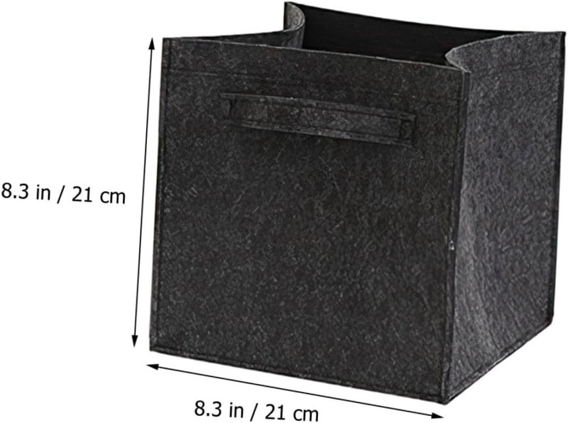 Large Foldable Laundry Hamper Felt Basket with Handles for Dirty Clothes and Storage Smooth Surface Household Organizer for Home and Dorm Sturdy Premium Design - Image 2