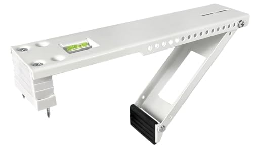Alpine Hardware American Owned Universal Window Air Conditioner  Heat Pump Bracket One Arm HeavyDuty Window AC SupportSupports Air Conditioner Up to 160 lbsfor 12000 BTU AC to 20000 BTU AC Units