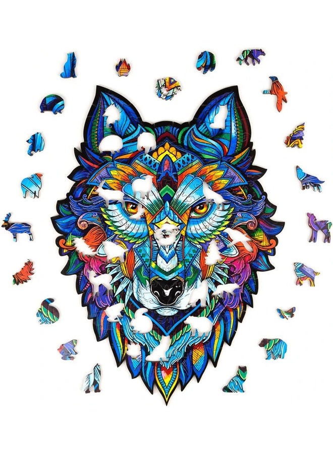 NIBEMINENT 187-Piece Animal Shape Wooden Jigsaw Puzzle - Image 2
