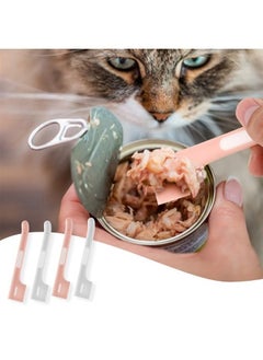 SAVITA 4pcs Pet Food Can Spoon, Silicone Pet Food Can Spoon Practical Mixing Spoons Feeding Cans Canned Food Scoop for Dogs Cats Pets(Pink, Gray)  - Image 2