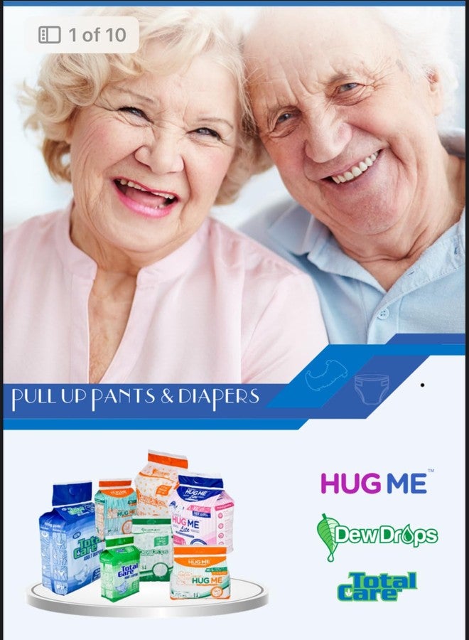 HUG ME عبوة من 3 سراويل حفاضات للكبار من Hug Me Lite (مقاس كبير/XL) - مقاس الخصر 85-125 سم (33.5 بوصة - 49.2 بوصة) - Image 4