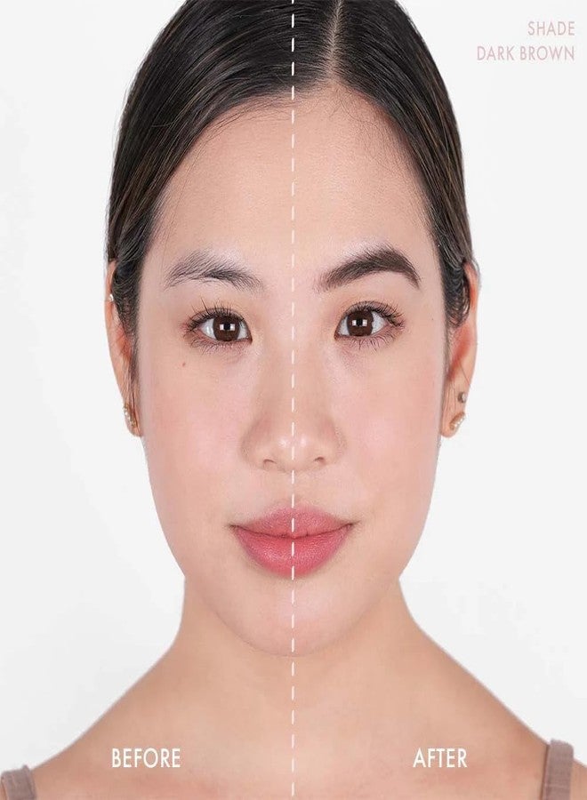 Wander Beauty Upgraded Brow Pencil & Eye Brow Gel - Dark Brown - 2 in 1 Eye Brow Makeup With Castor Oil, Peptides & Panthenol - Two-Sided Brow Filler, Definer, & Lifter for Fuller Brows - 0.05 fl oz - Image 4