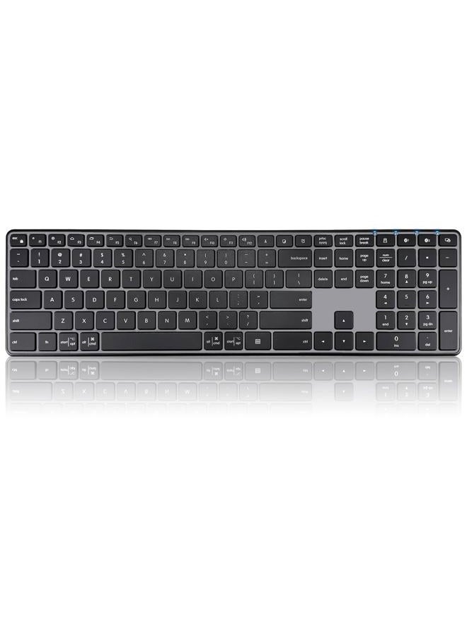 Bnnwa K925 Wireless Bluetooth Keyboard, Full Size with Number Pad, Quiet Typing, Multi-Device Connection for Windows/PC/Laptop/Phone - Image 1