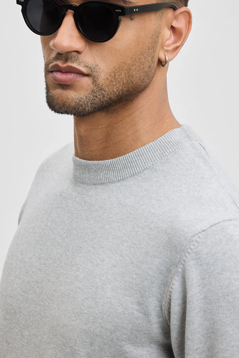 SNITCH Solid Slim Fit Sweater