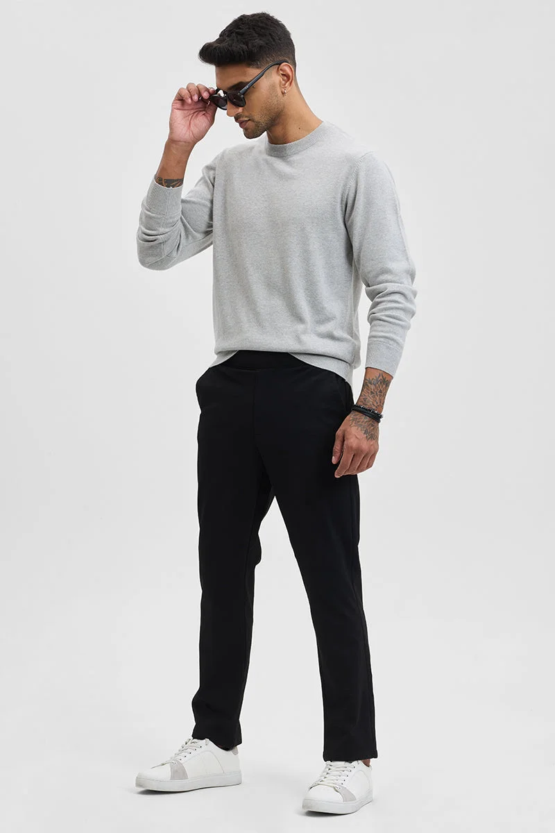SNITCH Solid Slim Fit Sweater