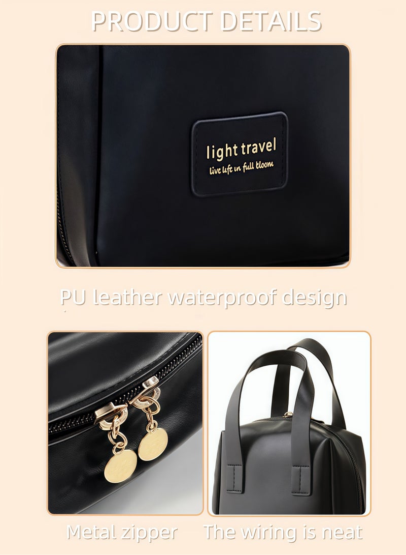 شنطة مكياج شنطة مكياج للسفر شنطة مكياج حقيبة مكياج صغيرة جديد أسود - Image 2