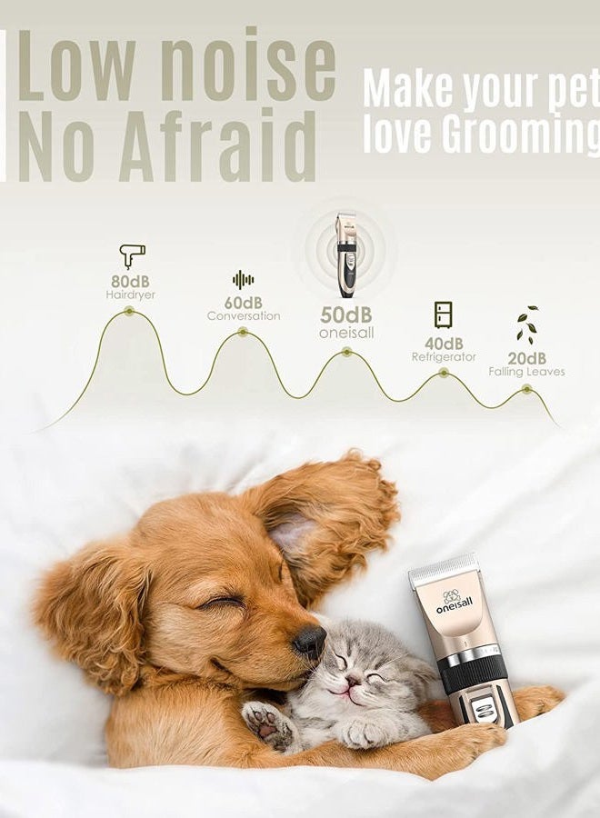 Oneisall Professional Low Noise Dog Clippers for Dogs Grooming Dogs Cats Animals Clippers - Image 2