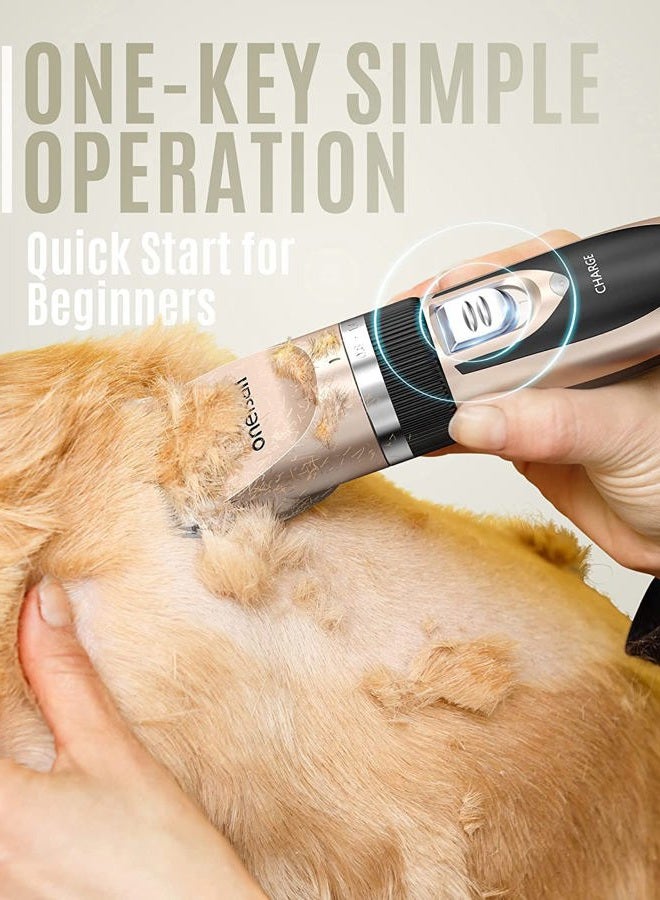 Oneisall Professional Low Noise Dog Clippers for Dogs Grooming Dogs Cats Animals Clippers - Image 4