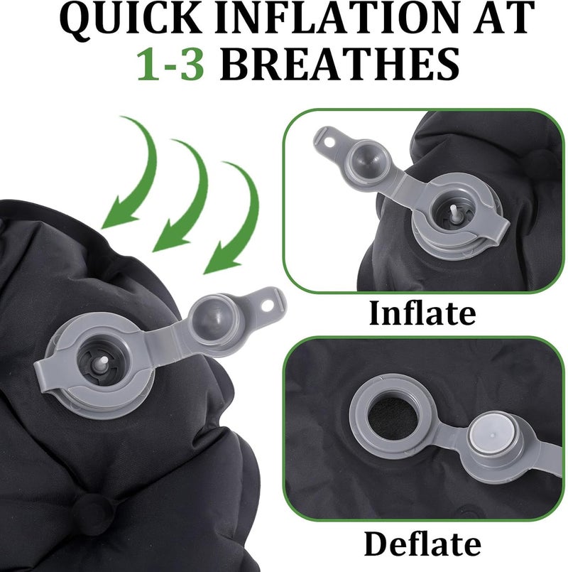 Inflatable Air Cushion Seat, Portable Travel Seat Pad with Adjustable Air Pressure, Comfortable Cushion for Office Chair, Camping, and Long Sitting Relief - Image 3