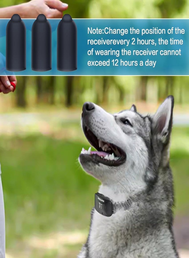 Sliverdew Shock Collar Rubber Tips for Dog,24 Pieces Column Conductive Rubber Sleeve Prong Collar Cover Training Collar Replacement Parts for Dog Shock Collar Prongs or Anti Bark Collars (13 mm) - Image 3