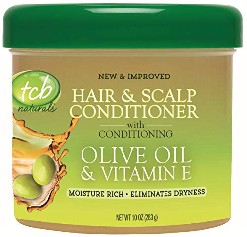 Tcb Naturals Conditioner H S Olive Oil VitE Jar 10 Ounce 295ml 3 Pack