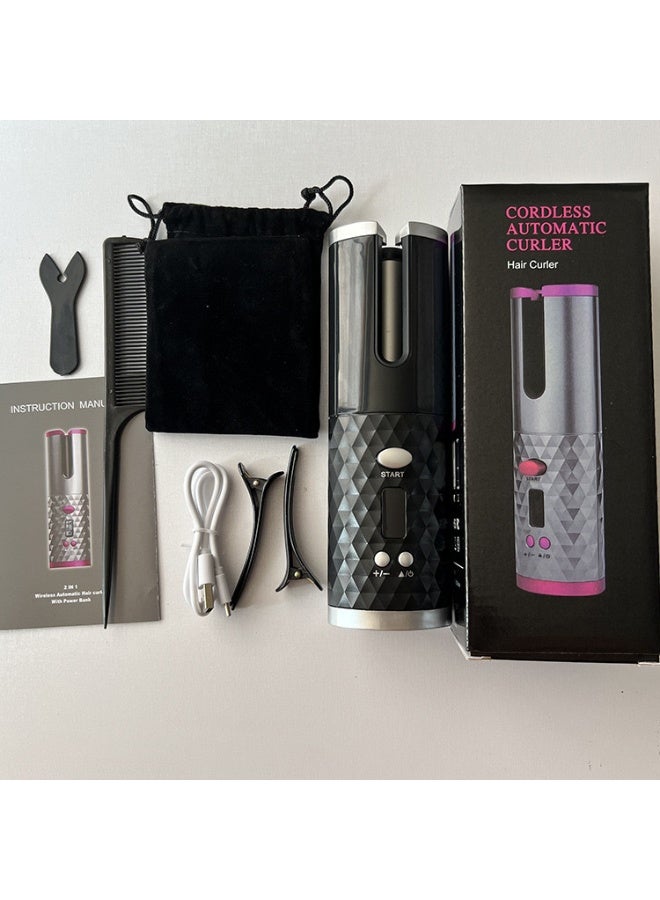 مكواة تجعيد الشعر اللاسلكية القابلة للشحن عبر USB، أداة تجعيد مثالية للكسالى