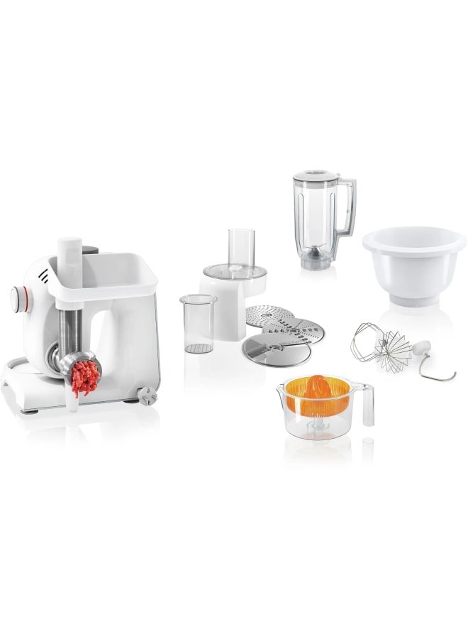 بوش Series 4 Kitchen machine MUM 5 1000 W White, Silver MUM58258 1000 W MUM58258 White - Image 5