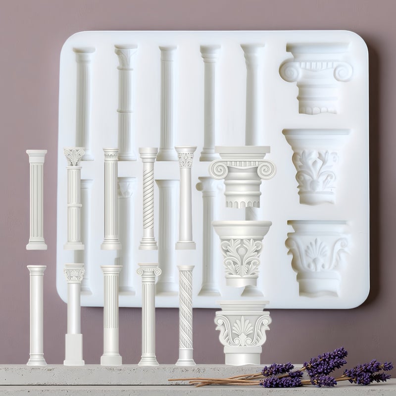1 Pc European Roman Column Creative Cake Mold Kitchen Baking Mold Cake Decoration Addition Gummy And Fondant Molds - Image 2