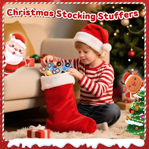 GIGILLI Fidget Spinner 2 Pack for Adults Sensory Fidget Spinners for Kids 812 with ADHD Autism Anxiety Relief Fidget Toys Easter Basket Stuffers Birthday Party Favors for Kids Classroom Prizes - Image 5