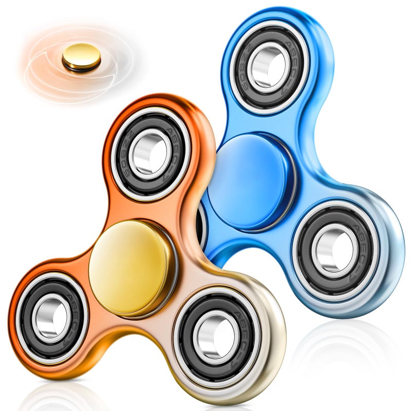 GIGILLI Fidget Spinner 2 Pack for Adults Sensory Fidget Spinners for Kids 812 with ADHD Autism Anxiety Relief Fidget Toys Easter Basket Stuffers Birthday Party Favors for Kids Classroom Prizes - Image 3
