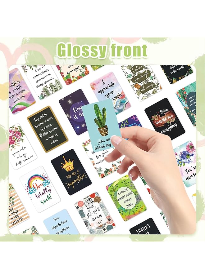 إيروريكس 72 بطاقة تأكيد إيجابية للاستخدام اليومي، بطاقات تجليات مع اقتباسات ملهمة، بطاقات تشجيعية، بطاقات ملاحظات ملهمة صغيرة للأطفال، بطاقات بريدية إيجابية، هدايا روحية - Image 4