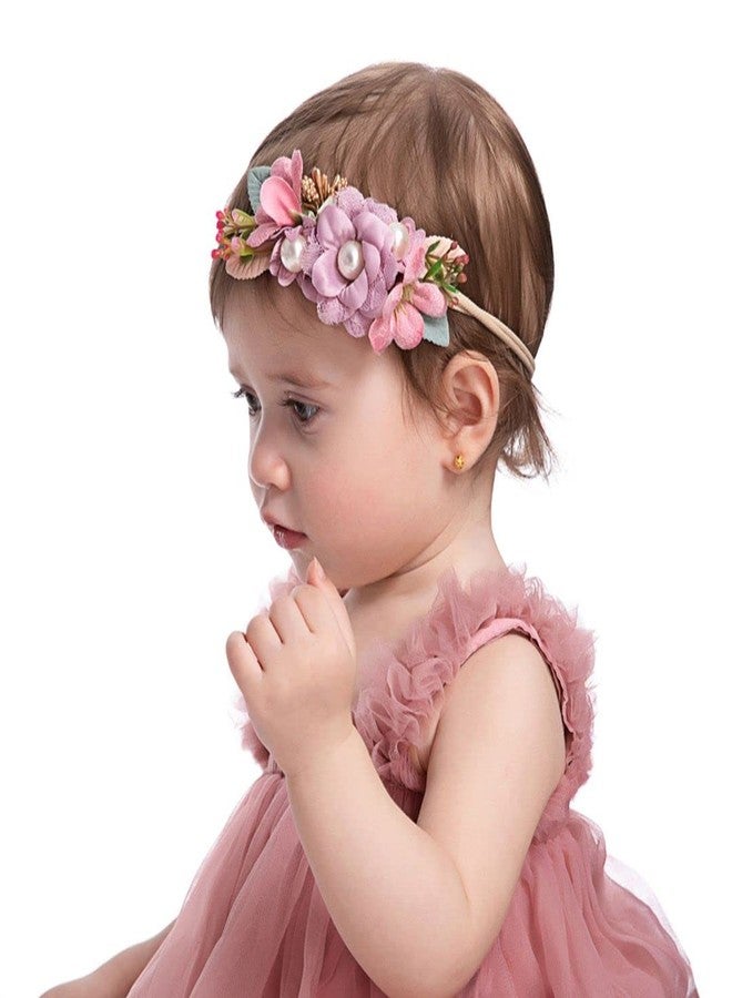 Bow Dream Baby Girls Toddler Tutu Dress Infant Tulle Dress Party Princess Dress with Flower Headband Dusty Rose 0-3 Months - Image 2