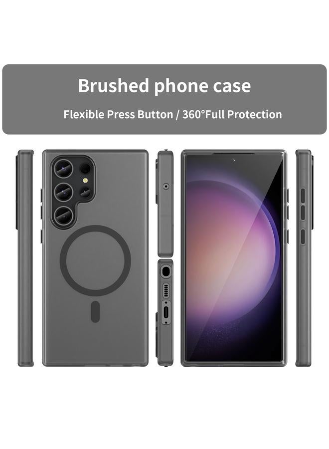 اس-توب جراب لهاتف Samsung Galaxy S23 Ultra 5G MagSafe Frosted شفاف TPU + PC جراب هاتف بتغطية كاملة - Image 2