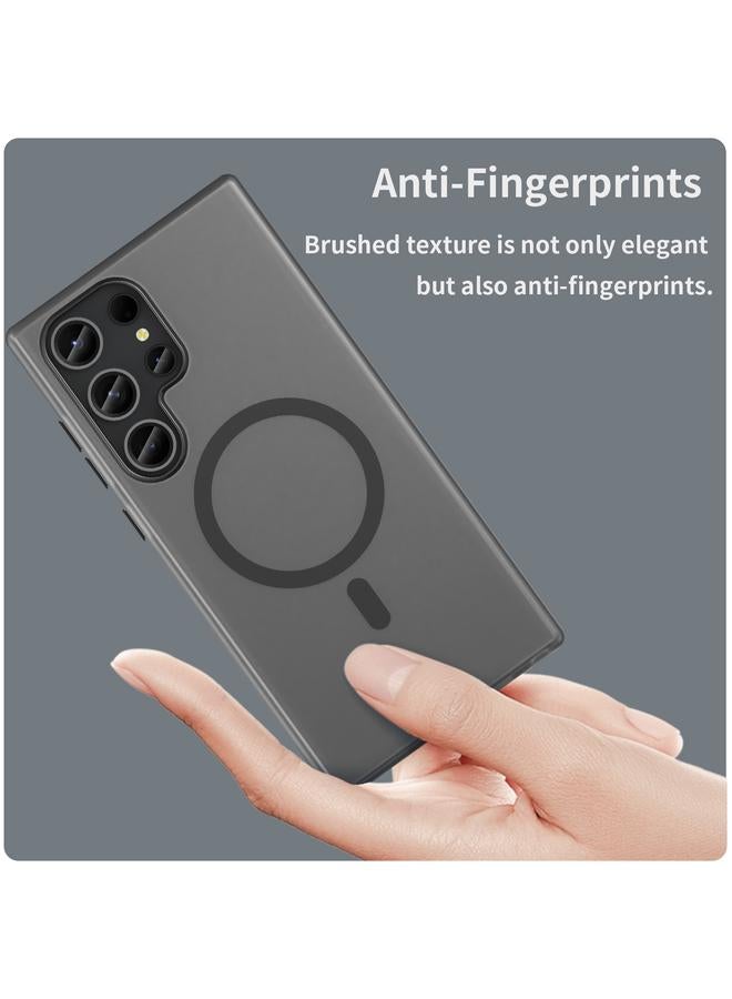 اس-توب جراب لهاتف Samsung Galaxy S23 Ultra 5G MagSafe Frosted شفاف TPU + PC جراب هاتف بتغطية كاملة - Image 4