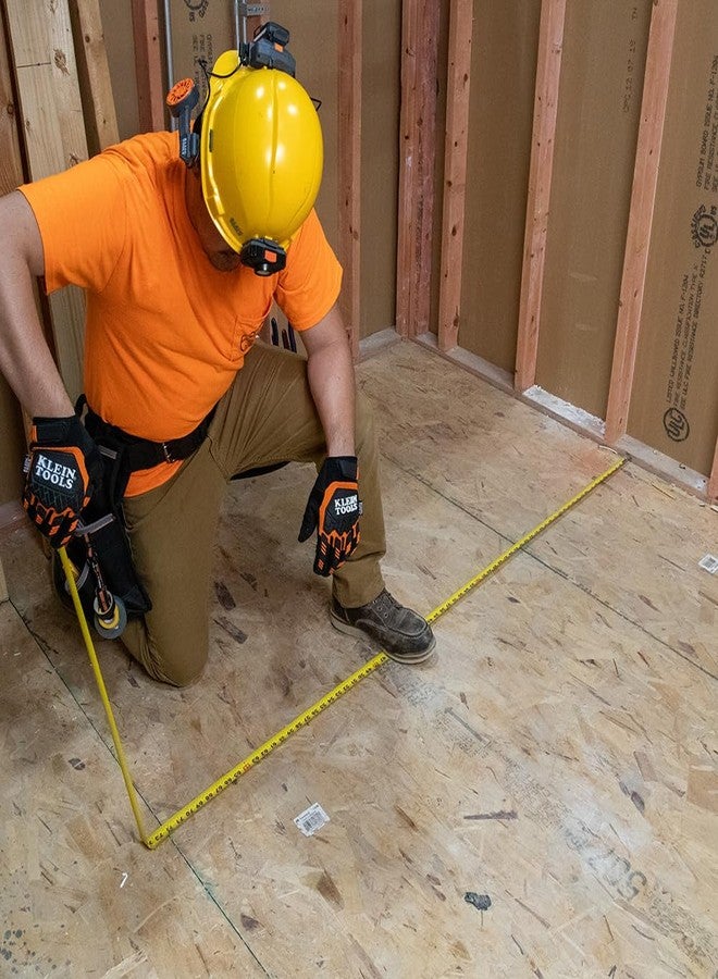 Klein Tools 9135 Tape Measure, Heavy-Duty Measuring Tape with 35-Foot Single-Hook Nylon Reinforced Blade, with Metal Belt Clip - Image 5