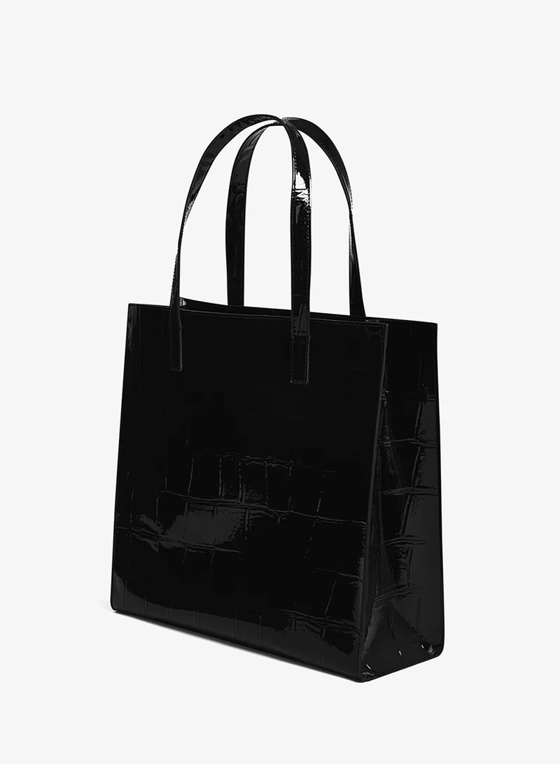 تيد بيكر حقيبة أيقونة كبيرة بتأثير التمساح