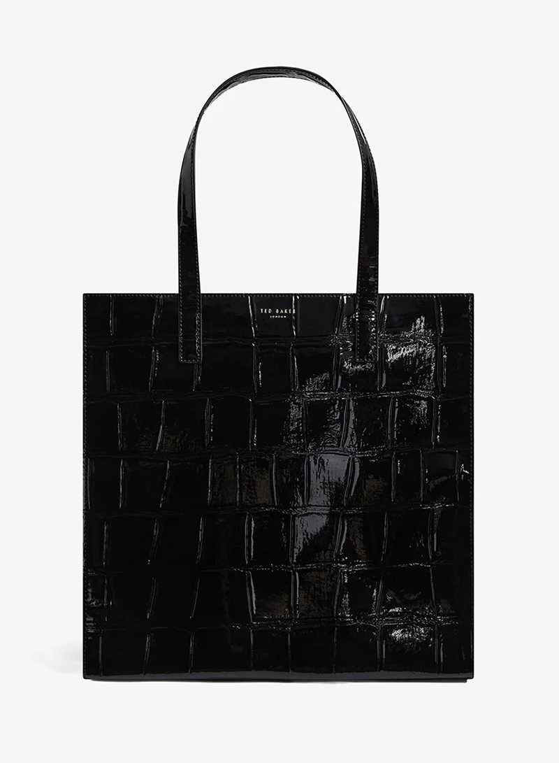 تيد بيكر حقيبة أيقونة كبيرة بتأثير التمساح