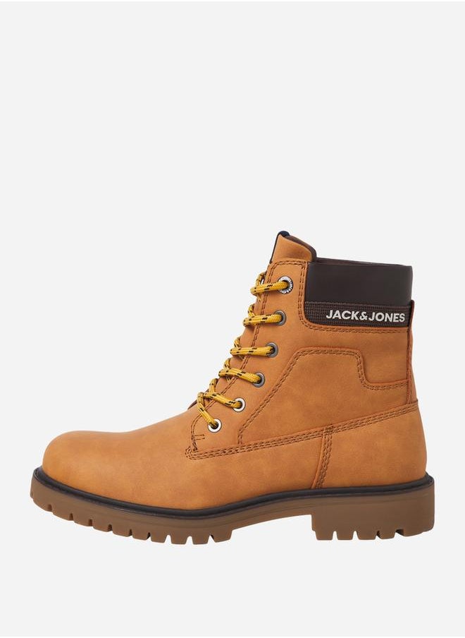 JACK & JONES Panelled Lace Up Boots  - Image 1