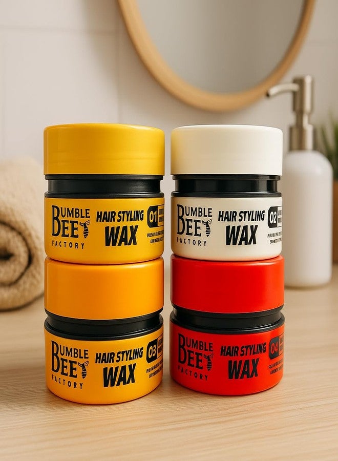 BUMBLE BEE Hair Styling Wax, 4 Styles, Firm Hold, Natural Finish (150 ml, 02 White (Matte)) - Image 5