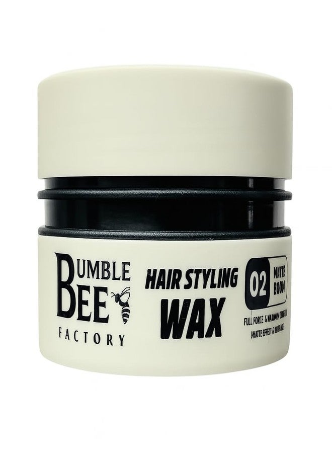 BUMBLE BEE Hair Styling Wax, 4 Styles, Firm Hold, Natural Finish (150 ml, 02 White (Matte)) - Image 1
