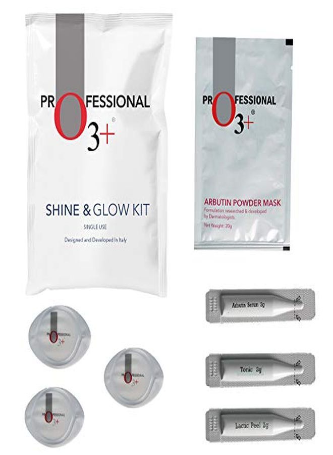 O3+ Shine & Glow Mono Dose Kit For Brightening, Whitening & Even Skin Tone (38G)  - Image 1