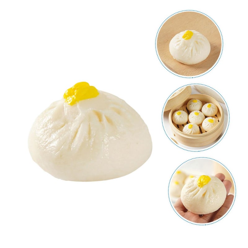 3 Sets Realistic Steamed Buns Food Models Kitchen Play Props Photography Party Decor - Image 4