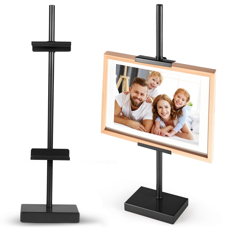 dakewang Adjustable Tabletop Easel Stand for for Picture Frames Up to 16", Picture Easels for Display, Picture Frame Holder Stand, Adjustable Art Easel. (Black,18inch) - Image 1