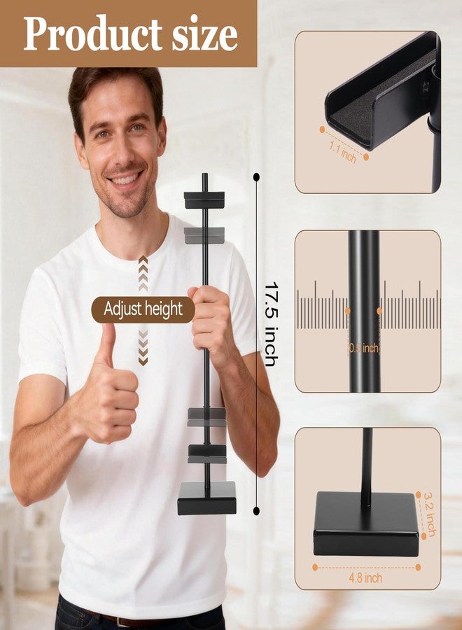 dakewang Adjustable Tabletop Easel Stand for for Picture Frames Up to 16", Picture Easels for Display, Picture Frame Holder Stand, Adjustable Art Easel. (Black,18inch) - Image 3