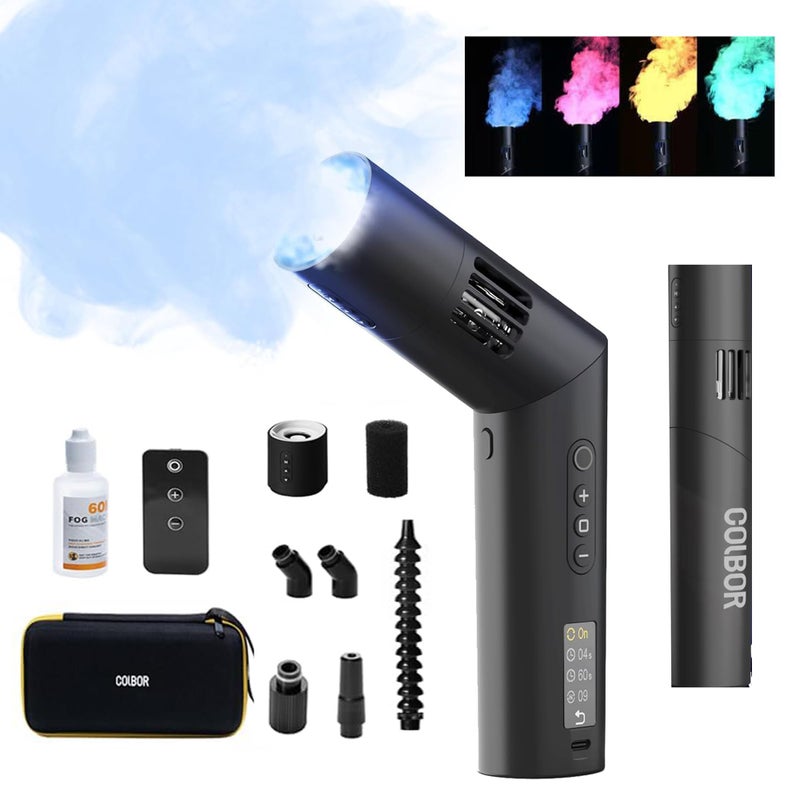  COLBOR COLBOR CF5 Smoke Fog Machine with a Fan and RGB Lights EffectWireless Remote Control for PhotographyOutdoor EventsPartiesStage Effects HalloweenDisinfection or Weddings - Image 2