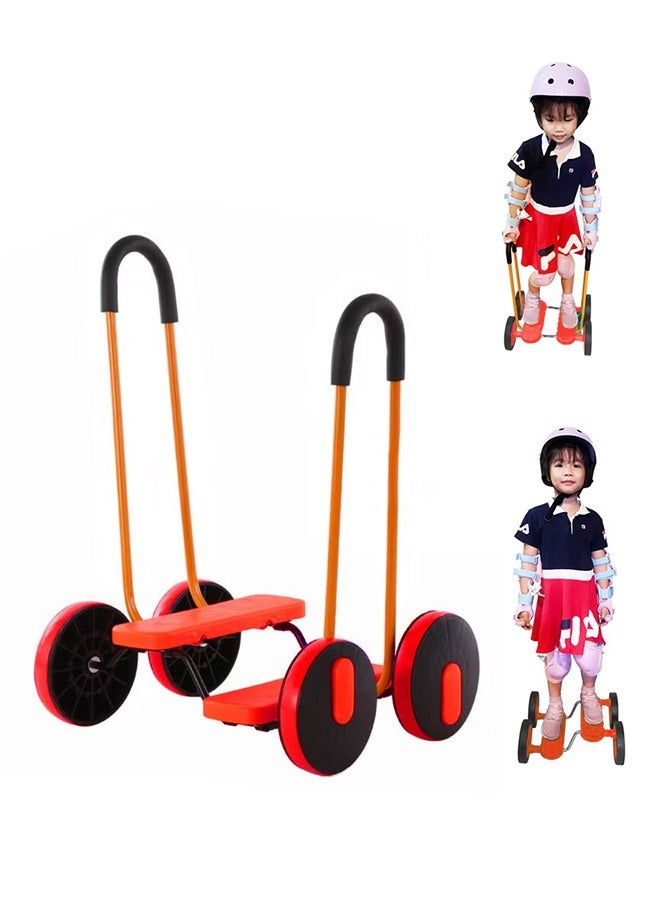 XiuWoo Kids Balance Pedal Bike, Training Vehicle, Boost Self Confidence Balancing Exercise Scooter, Non-Slip Sensory Training Equipment, Exercise Toys for Children Aged 3-12, red - Image 1